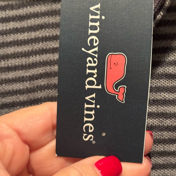 Striped Gray Men's 3/4 zip shirt - Picture 5 of 6